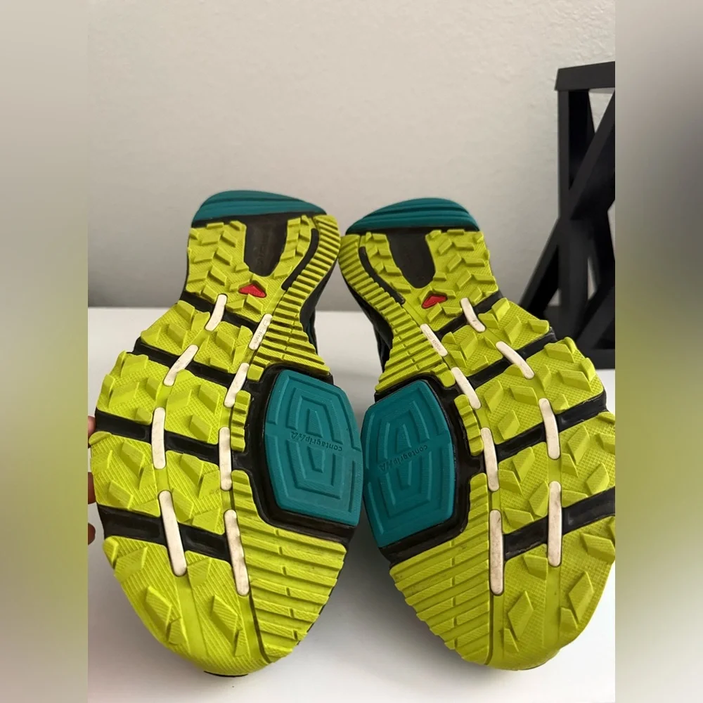 Salomon XR Mission CS Women's Teal and Black Running Shoes - Picture 7 of 8